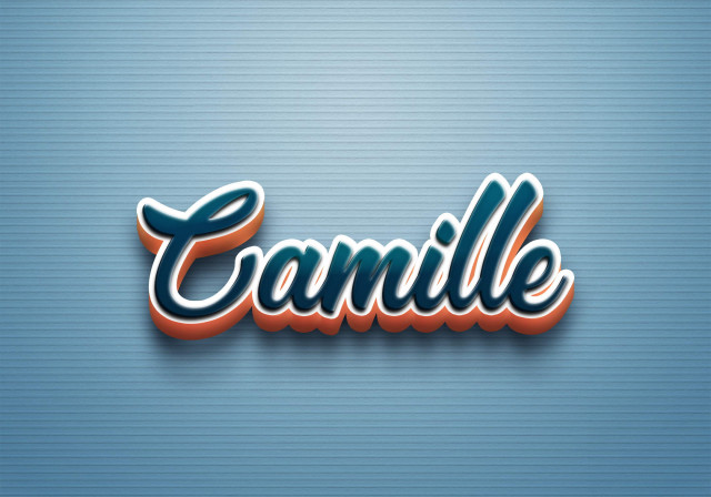 Free photo of Cursive Name DP: Camille