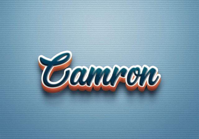 Free photo of Cursive Name DP: Camron