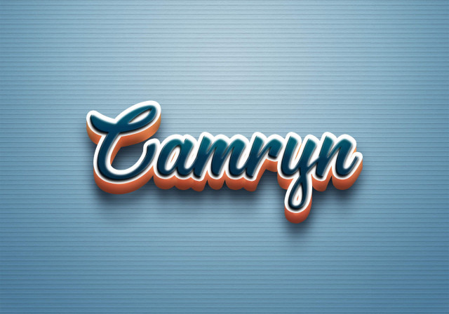 Free photo of Cursive Name DP: Camryn