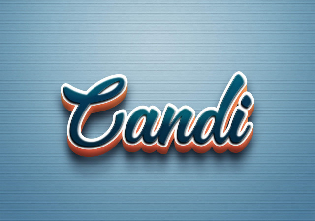 Free photo of Cursive Name DP: Candi