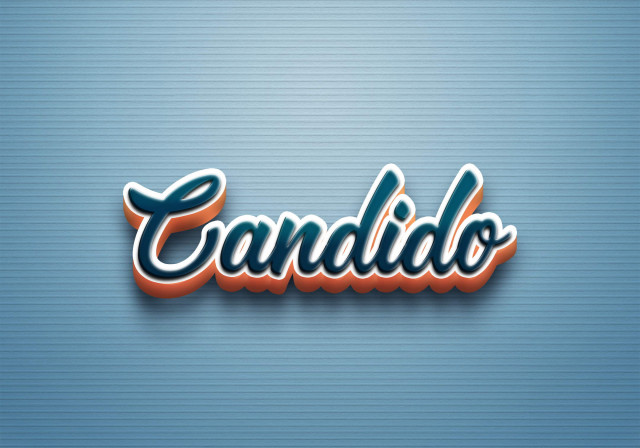 Free photo of Cursive Name DP: Candido