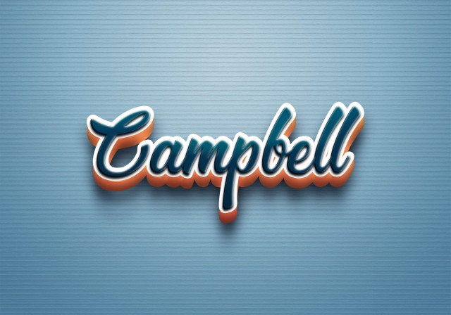 Free photo of Cursive Name DP: Campbell
