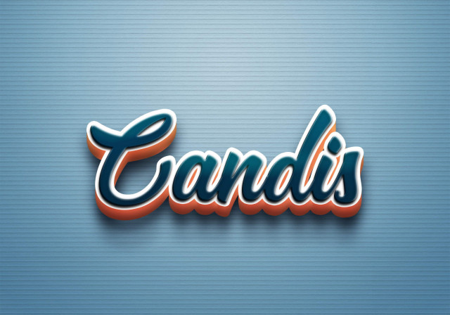 Free photo of Cursive Name DP: Candis