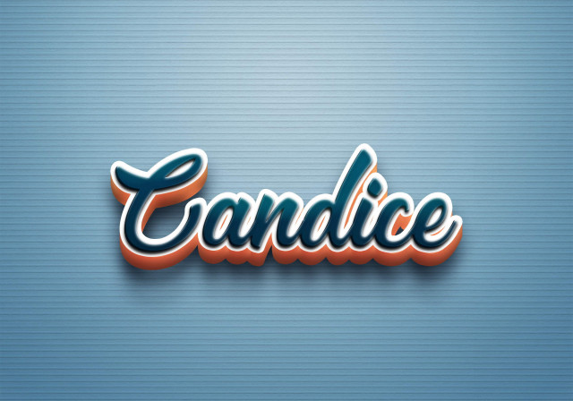 Free photo of Cursive Name DP: Candice