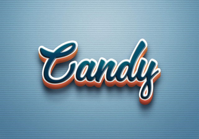 Free photo of Cursive Name DP: Candy
