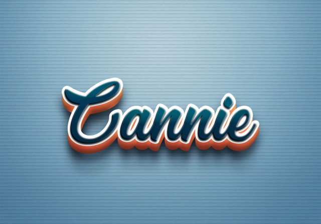 Free photo of Cursive Name DP: Cannie