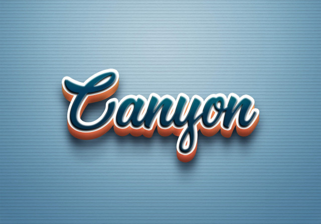 Free photo of Cursive Name DP: Canyon