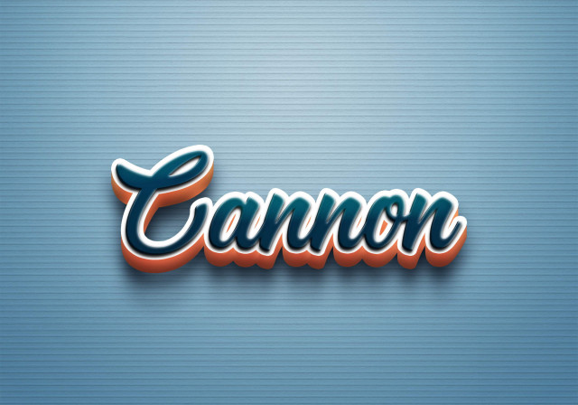 Free photo of Cursive Name DP: Cannon
