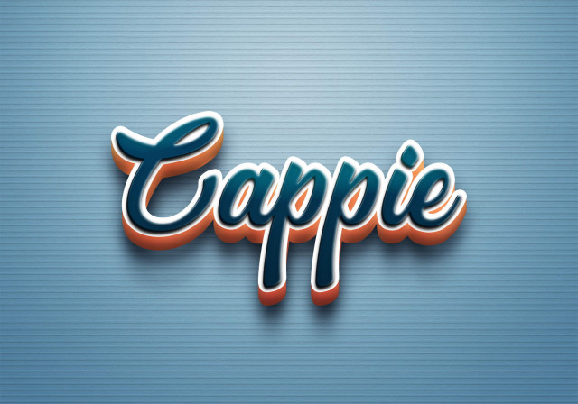 Free photo of Cursive Name DP: Cappie