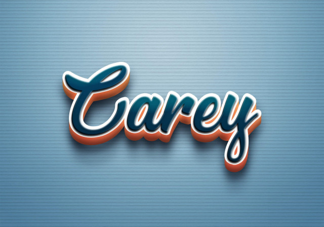 Free photo of Cursive Name DP: Carey