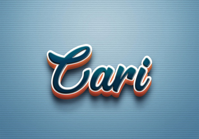Free photo of Cursive Name DP: Cari