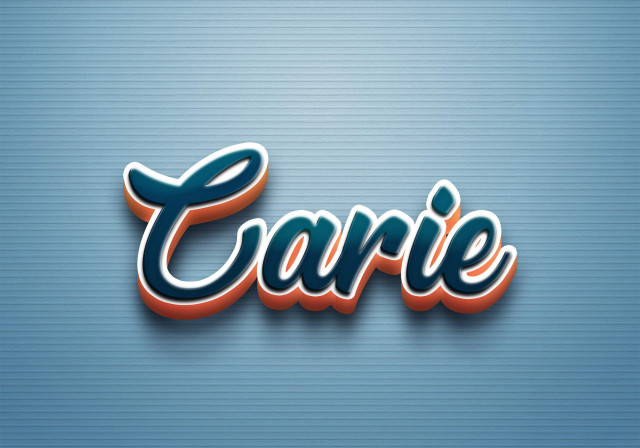 Free photo of Cursive Name DP: Carie