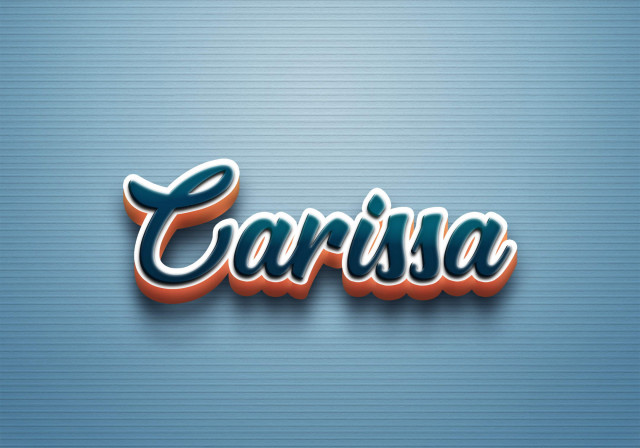 Free photo of Cursive Name DP: Carissa