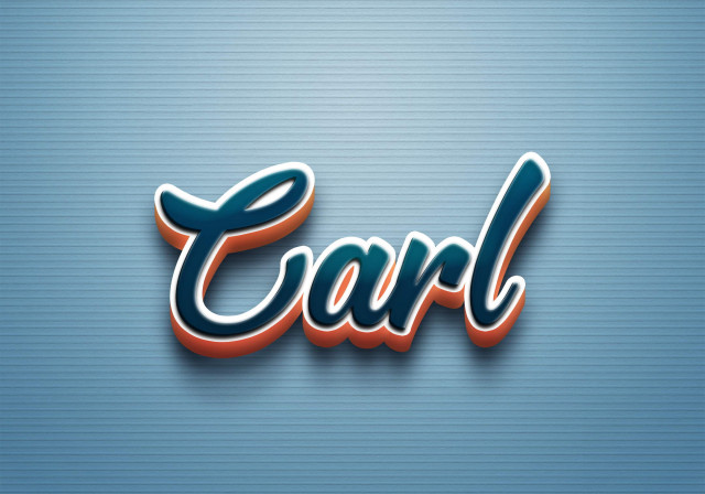 Free photo of Cursive Name DP: Carl