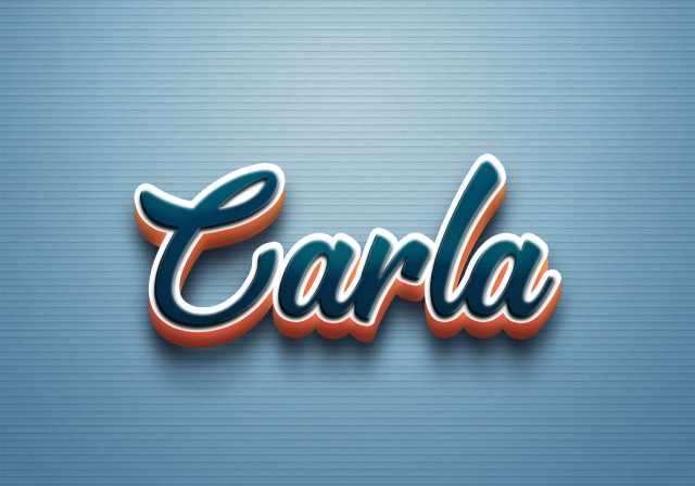 Free photo of Cursive Name DP: Carla