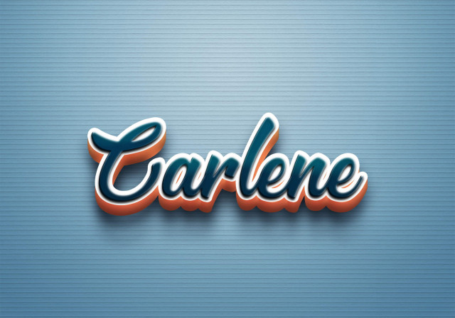 Free photo of Cursive Name DP: Carlene