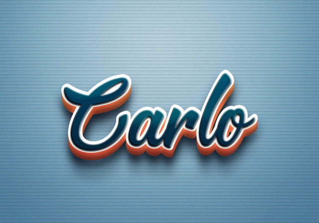 Free photo of Cursive Name DP: Carlo
