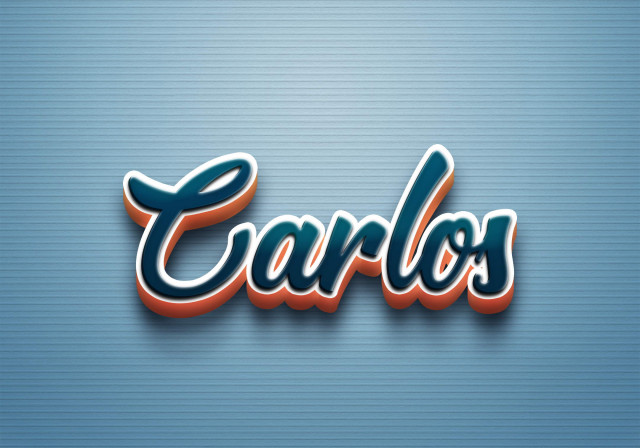 Free photo of Cursive Name DP: Carlos