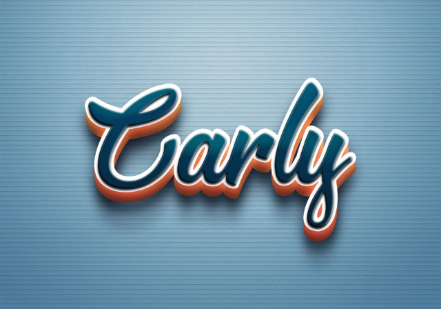 Free photo of Cursive Name DP: Carly