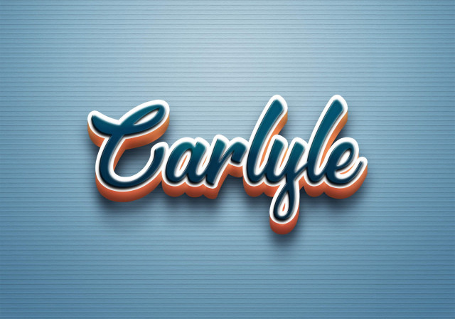 Free photo of Cursive Name DP: Carlyle