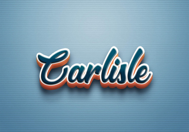 Free photo of Cursive Name DP: Carlisle