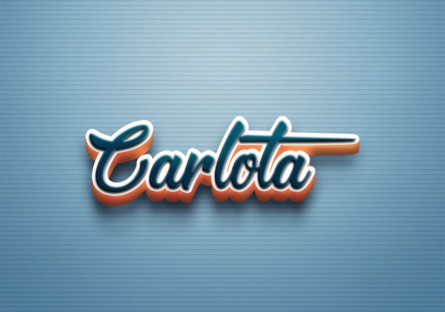 Free photo of Cursive Name DP: Carlota