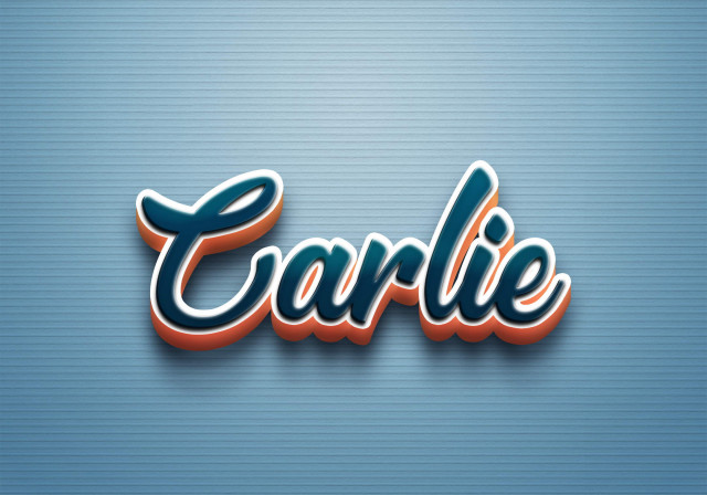 Free photo of Cursive Name DP: Carlie