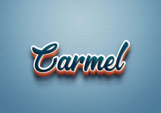 Free photo of Cursive Name DP: Carmel