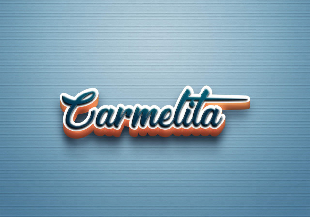 Free photo of Cursive Name DP: Carmelita