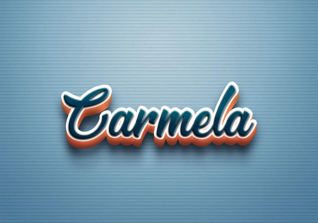 Free photo of Cursive Name DP: Carmela