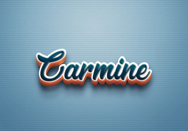 Free photo of Cursive Name DP: Carmine