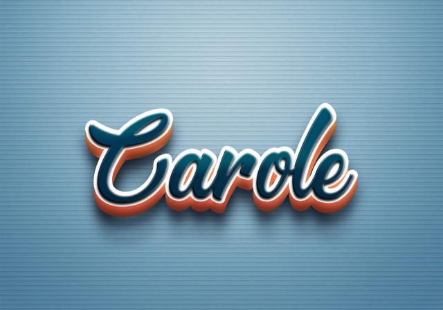 Free photo of Cursive Name DP: Carole