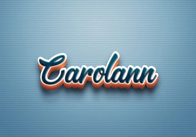 Free photo of Cursive Name DP: Carolann