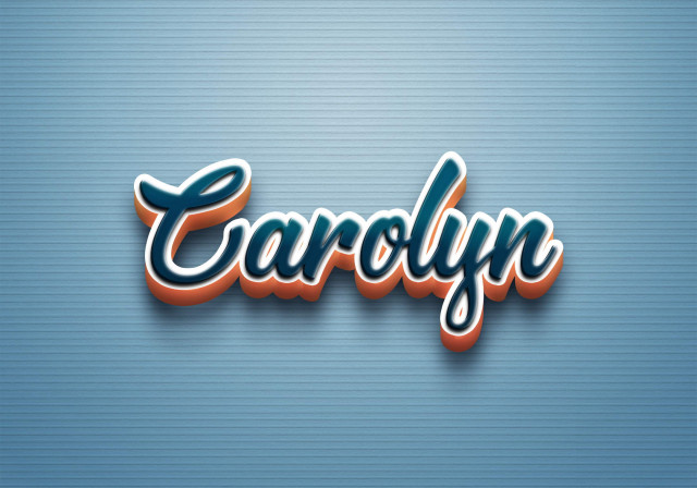 Free photo of Cursive Name DP: Carolyn