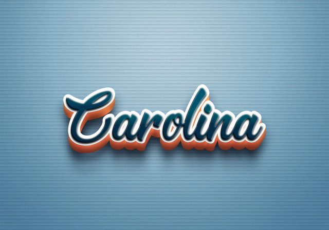 Free photo of Cursive Name DP: Carolina