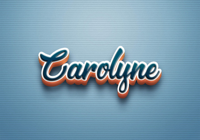 Free photo of Cursive Name DP: Carolyne