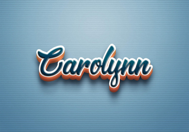 Free photo of Cursive Name DP: Carolynn