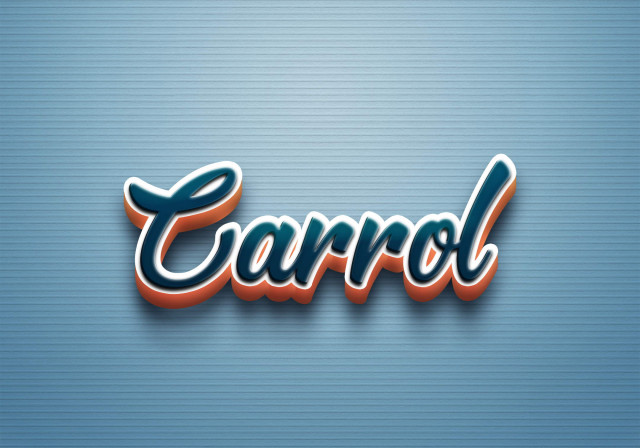 Free photo of Cursive Name DP: Carrol