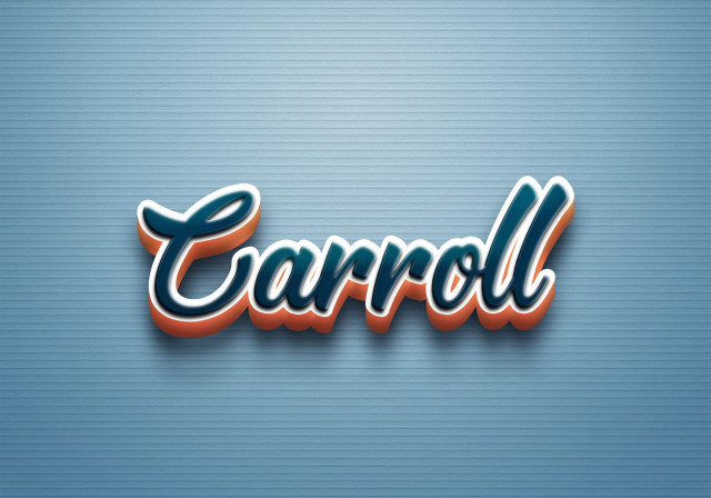 Free photo of Cursive Name DP: Carroll