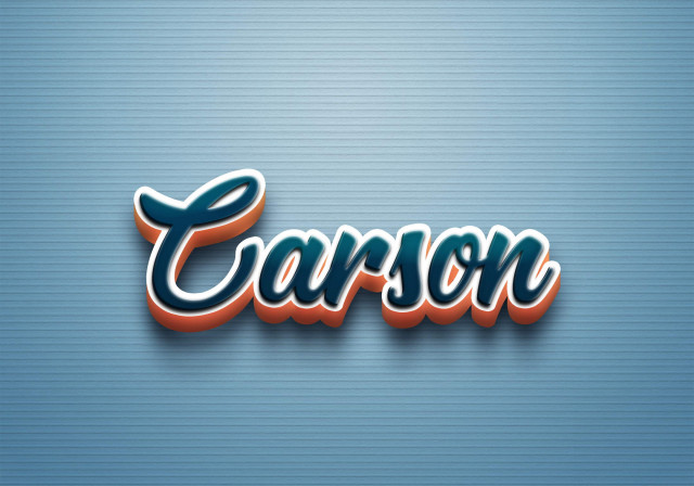 Free photo of Cursive Name DP: Carson