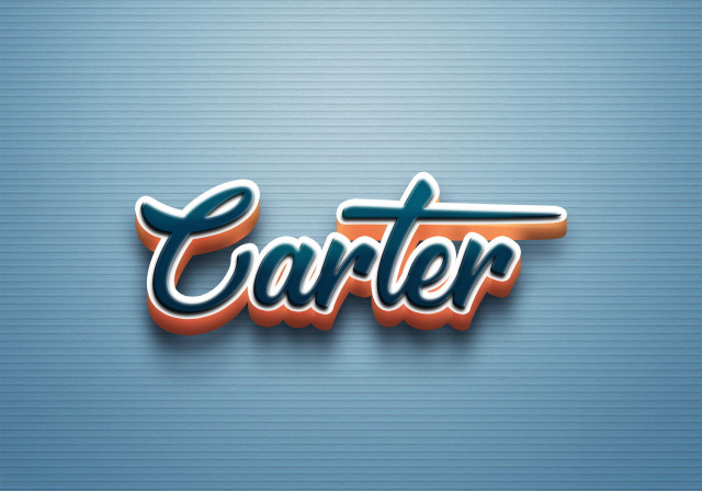 Free photo of Cursive Name DP: Carter