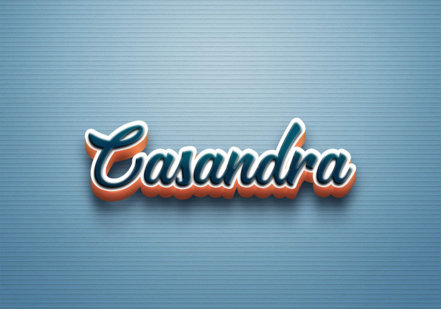 Free photo of Cursive Name DP: Casandra