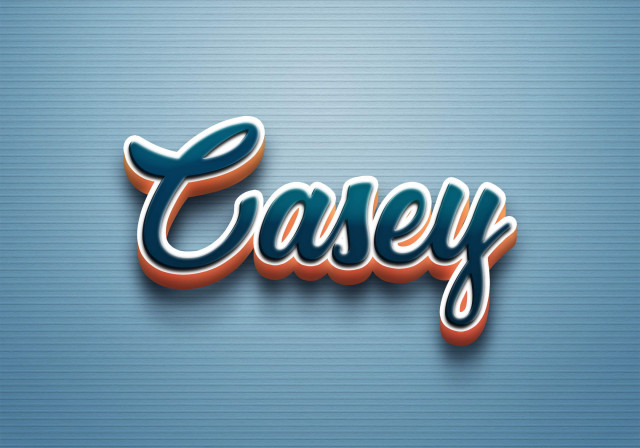 Free photo of Cursive Name DP: Casey