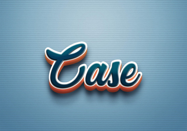 Free photo of Cursive Name DP: Case