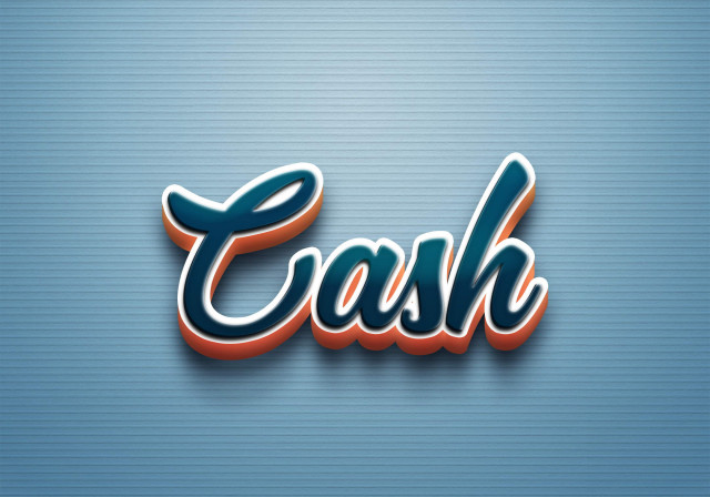 Free photo of Cursive Name DP: Cash