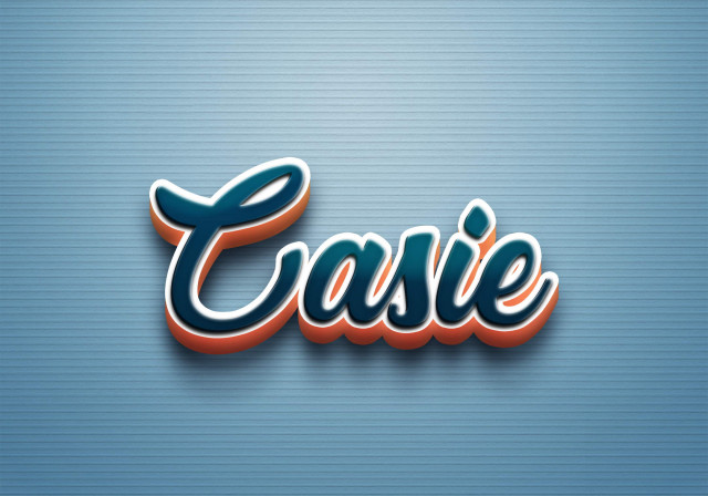 Free photo of Cursive Name DP: Casie