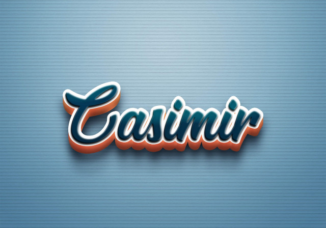 Free photo of Cursive Name DP: Casimir
