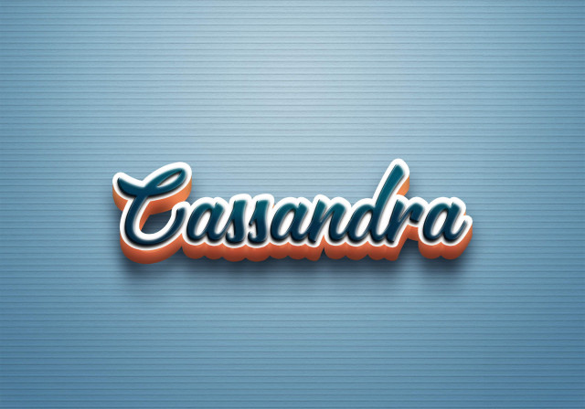 Free photo of Cursive Name DP: Cassandra