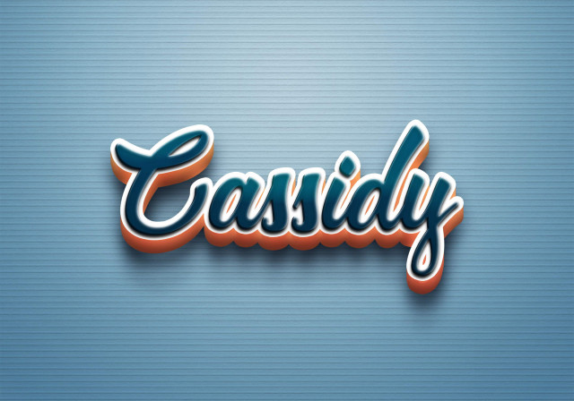 Free photo of Cursive Name DP: Cassidy