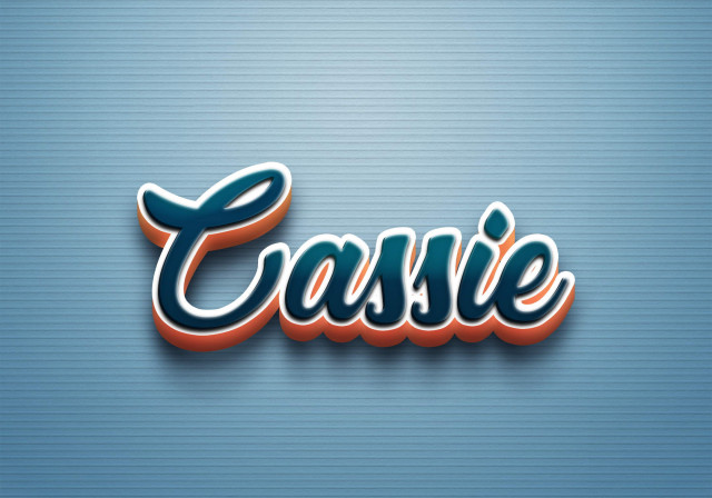 Free photo of Cursive Name DP: Cassie